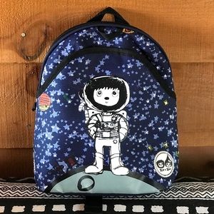 Babymel Backpack kids mini, Space, Astronaut, Blue